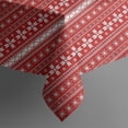 thumbnail image 5 of Red Christmas Pattern Square Tablecloth,Waterproof Square Table Cover,Wipeable Spillproof Washable Table Cover for Home Kitchen Party Decor 42"X42"(107x107cm), 5 of 6