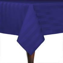 Ultimate Textile (2 Pack) Satin-Stripe 84 x 84-Inch Square Tablecloth - for Wedding and Catering, Hotel or Home Dining use, Royal Blue
