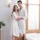 thumbnail image 4 of HONGHANYUAN Men Women Spring and Autumn Thin Terry Cloth Bath Robe Towel Bathrobe Nightgown Ladies Sexy Pajamas, 4 of 4