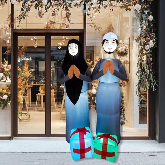 Decoración inflable de Ramadán, decoración islámica para Eid, regalo para césped, jardín al libre, celebración navideña, suministros festivos de