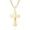 24 inch B-yellow, variant on Men's Cross Necklace 316L Stainless Steel Large Heavy Cross Pendant for Men Polished Jewelry Rolo Chain with 22'' 24'' 26''