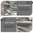 thumbnail image 4 of Round Table Cloth Waterproof Dining Tablecloth Elastic Fitted Protector Cover Home Kitchen Wedding Party Supplies Coffee Color, 4 of 5