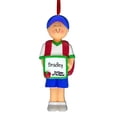 thumbnail image 2 of First Day of School Boy - Personalized Christmas Ornament - Kindergarten - Preschool - Perfect Stocking Stuffer - Great Gift Ideas, 2 of 2