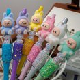 thumbnail image 5 of Stylos à Bille Labubu Kawaii avec Strass, Fournitures de Bureau Cadeaux, 5 of 5