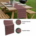 thumbnail image 5 of Geometric Table Runner - 36 Inch Long, Kitchen Dining Table Runner Dresser Scarves, Modern Abstract Lines Texture Red Farmhouse Decor for Coffee Tables Wedding Party Banquet, 5 of 8