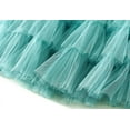 thumbnail image 4 of JMSUN Women’s Layered Ruffles Tulle Skirt Pleated High Waist Fluffy Maxi Skirt Fairy Cake Dress Long Tutu Party Skirt, 4 of 5