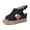 Black, variant on Women's Sandals Slingback Open Toe Wedges High Heels Beach Sandals shikongkuajing