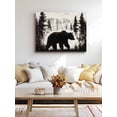 thumbnail image 4 of Rustic Bear Wall Art for Living Room,Canvas Picture Wall Decor for Bathroom Bedroom,Vintage Country Wildlife Forest Mountains Painting Artwork for Office Kitchen Hallway Dining Room Decor 20"x24", 4 of 8