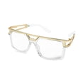 thumbnail image 3 of KAWELL Retro 80s 90s Fashion Jewelry Set, Vintage Style Sunglasses Chain Necklace Hoop Earrings, Gold Tone Accessories for Women Men, 3 of 5