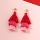 thumbnail image 5 of Pendientes de borlas para el Día de San Valentín, versátiles y a la moda., 5 of 7
