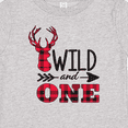 thumbnail image 4 of Inktastic Plaid Deer Wild and 1 with Arrow Boys or Girls Baby T-Shirt, 4 of 5