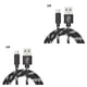 thumbnail image 2 of Sidaley Cable de carga TureClos Tipo-C Cable de carga rápida Cable de datos trenzado de nylon Teléfono Negro 1 metro 2Conjunto, 2 of 6