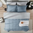 thumbnail image 2 of LammaLoe King Comforter Set, With King Sheets, Bed In A Bag 7 Piece, Bedding Set, Stone Blue, 2 of 7