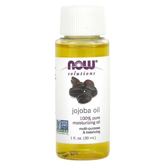 100% Pure Moisturizing Jojoba Oil Pure 1 floz by NOW Foods Pack of 3