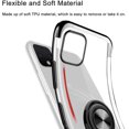 thumbnail image 2 of Case for Google Pixel 4 Case 5.7" Clear Back Ultra Thin Ring Holder Shockproof Electroplate Soft TPU Flexible Silicone Bumper Phone Case for Google Pixel 4 - Black, 2 of 14