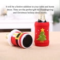 thumbnail image 3 of Billuyoard Botella de vino de Navidad, cubierta antipolvo, bebida de agua, bolsa elástica de Navidad, de comedor, Año Nuevo, cocina, Bar, adorno Kits de decoración para fiestas Ciervo, 3 of 6