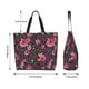 thumbnail image 5 of Balery Rose Mix Leopard 2 Bolsa Tote Estilo Estético con Cremalleras, Bolsa de Hombro, Bolsa de Compras Grande y Plegable, 5 of 8
