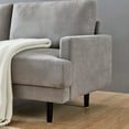 thumbnail image 5 of Modern Fabric Sofa L-Shape 3 Seater with Ottoman-104.6", 5 of 9