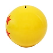 Just Funky Dragon Ball Super 4 Star 3D Molded Coin Bank for Kids Room Décor, 6 inches