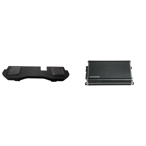 Kicker 51KRDL7T102 L7T  Custom Fit RAM Dual 10" Sub 2-Ohm & CXA1200.1 Amp Audio Upgrade