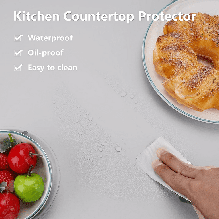 Silicone Mats for Kitchen Counter, Large Silicone Countertop Protector,  Nonskid Heat Resistant Desk Saver Pad 
