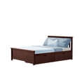 thumbnail image 3 of Max & Lily Full Size Bed Frame with Storage Drawers, Solid Wood Platform Bed for Kids, 3 of 9