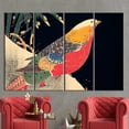 thumbnail image 3 of Japanese Artwork, Bird Artwork, Animal Printed, Japanese Art Bird Canvas, Animalistic Printed, Canvas Wall Decor - 3P-White Framed, 3 of 9