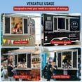 thumbnail image 6 of Acekid 36"W x 24"H Concession Window, Aluminum Alloy Food Truck Service Window with Awning Door & Drag Hook, Up to 85 Degrees Stand Serving Window, 6 of 7