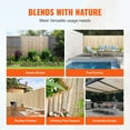 thumbnail image 6 of KFFKFF Bamboo Barrier, Sustainable Privacy Fence 6ft x 8ft x 0.75in, Bamboo Panel for Garden, Backyard, Balcony, Patio, Poolside Decorative Screen, 6 of 9