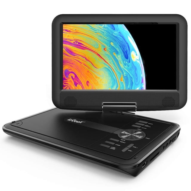 Reproductor de DVD portátil ieGeek 11.5 para niños con pantalla de 9.5 pulgadas, negro