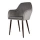 thumbnail image 2 of Set de 2 Sillas de Casa Trento Velvet Tapizadas Gris Mundo In Vanguardista, 2 of 7