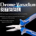 thumbnail image 2 of SPEEDWOX Long Nose Pliers Wire Cutters 5 inch Micro Side Cutting with Spring Fine Pliers Precision Small Jewelry Making Tool Serrated Jaws Professional Handle Craft Chrome Vanadium Steel, 2 of 3