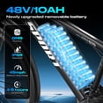 thumbnail image 5 of Xathquia Electric Bike for Adults, 26*2.0 Fat Tire E-Mountain Bicycle,Peak 1500W Motor 48V 15Ah 7-Speed Ebike with Rear Rack, 5 of 8