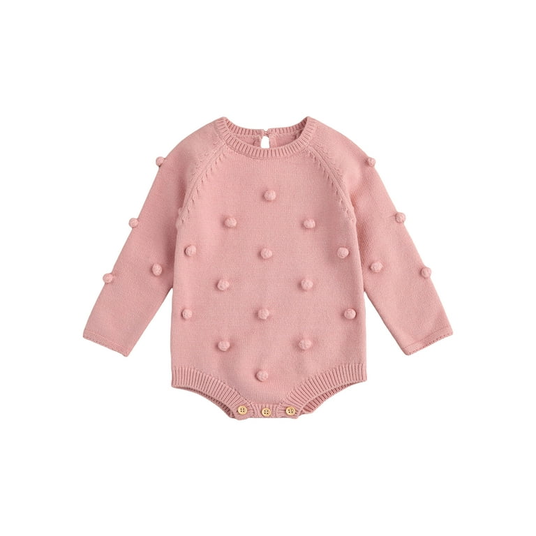 Fashion Solid O-Neck Ball Decoration Sweaters Fashion Solid O-Neck Ball Decoration Sweaters