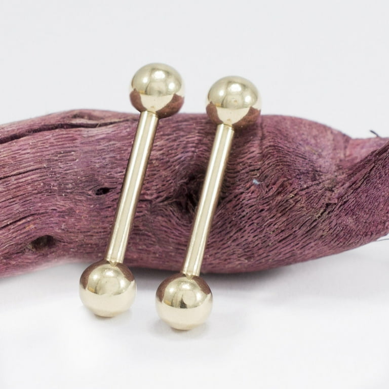 Real gold shop tongue ring