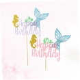 thumbnail image 4 of AURARMLET 2Ud Toppers Para Pasteles Con De Sirena Y Texto En, 4 of 7