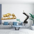 thumbnail image 2 of CarpNettore Bull Figurine Thinker Statues Modern Artwork Chinese Style Cow Cattle Sculptures Abstract Figure Handicraft for Desk Bookshelf Decorative Objects, 2 of 8