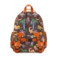 thumbnail image 2 of Flying Dinosaur Students Backpack with Bold Cartoon Dino Print and Colorful Stars and Planets Design, 2 of 6