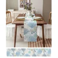 thumbnail image 4 of Blue Marine Coral Shells Star Table Runner Wedding r Table Cover Holiday Party Coffee Table ration Tablecloth, 4 of 7