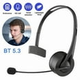 thumbnail image 2 of -T490 BT V5.3 Headset with Mic -Mounted Wireless HiFi Headphones Hands-Free Call Headset for Call Center Office B, 2 of 10