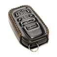 thumbnail image 3 of Vitodeco Genuine Leather Smart Key Fob Case Cover Protector Compatible for Toyota Sienna (2021 - 2026 Models) - 6-Button, Black, 3 of 5