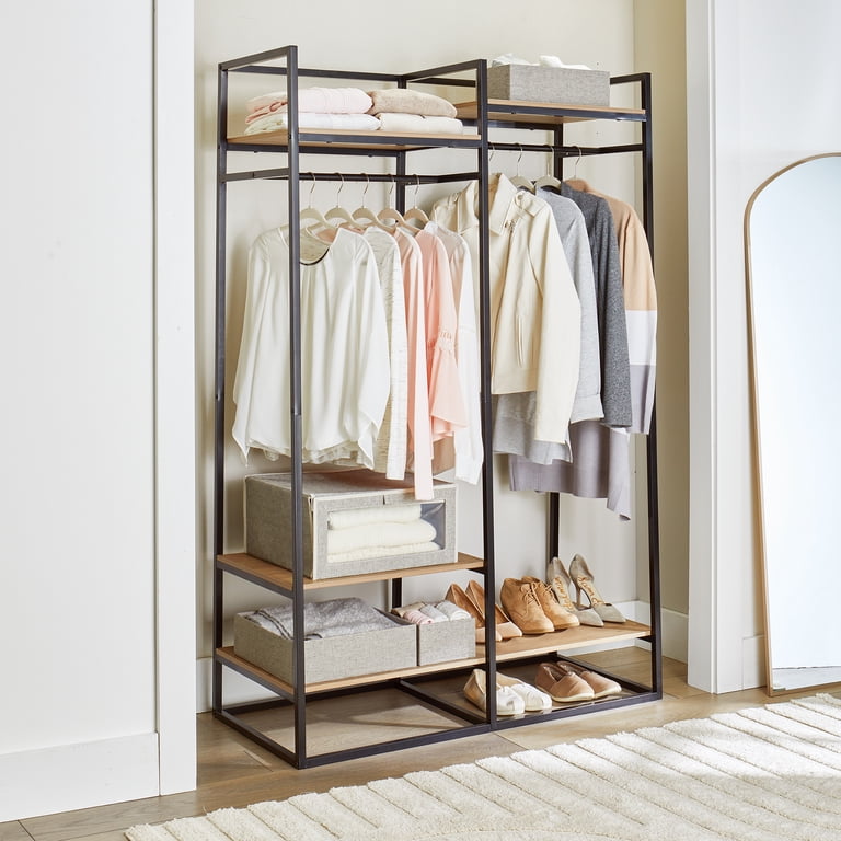 Better Homes & Gardens Jace Freestanding Clothes Rack with 2 Rods