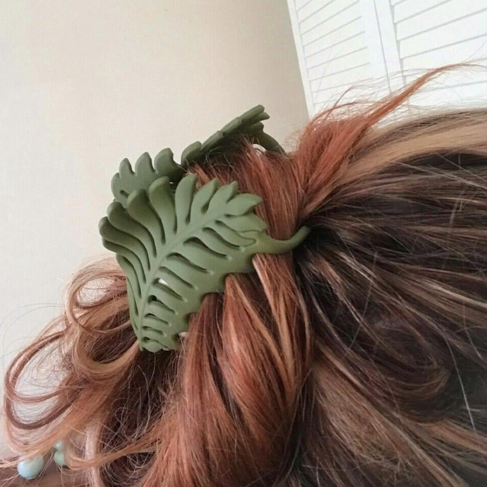 Ladies Women Large Hair Claw Clamps Clips Leaves Claw Clamp Hair Accessories M6M9