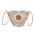 thumbnail image 1 of Bolso Bandolera Pequeño Hombro para Mujer Paja Con Flores Viajes Y, 1 of 9