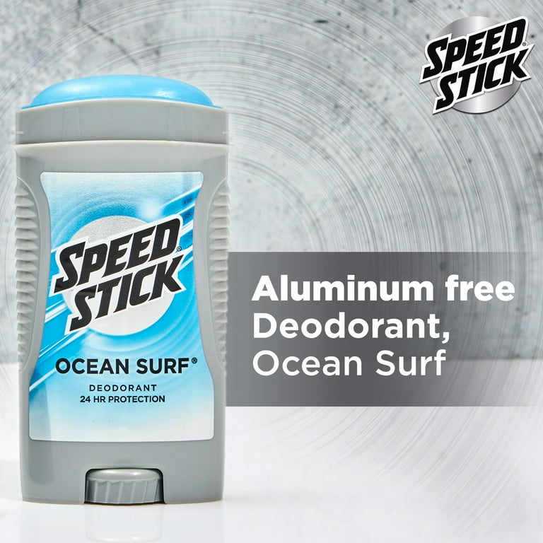 Speed Stick, Deodorant, 3 OZ, Ocean Surf, 24 HR, Aluminum Free