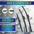 thumbnail image 2 of Escobillas limpiaparabrisas 5 PLUS de silicona para MAZDA CX-9 07-15, 2 of 7