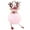 C, variant on Christmas Deer Keychain Cute Reindeer Pom Pom Keyring Faux Fur Fluffy Plush Ball Charm for Handbag Backpack Purse Accessory