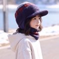 thumbnail image 5 of Enyan Kids Winter Hats Girls Knit Beanie Visor Cap Thick Warm Beanies with Brim for Little Toddler Girl, 5 of 7