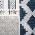 thumbnail image 6 of SAFAVIEH Marrakesh Georgiana Southwestern Polyester Runner Rug, Ivory/Blue, 2'2" x 10', 6 of 7