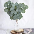 thumbnail image 4 of 10PCS Fake Eucalyptus Leaves Stems, Artificial Greenery Stems for Home Wedding Greenery Decor Faux Eucalyptus Plant Bride Bouquet Vase Floral Wreath, 4 of 8